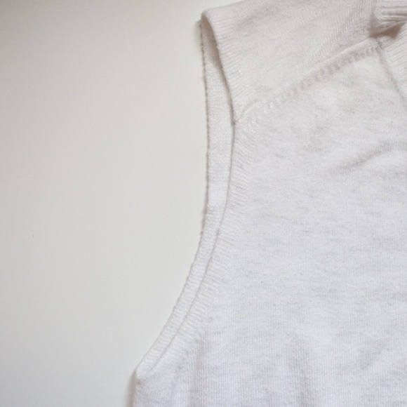 🤎Weekend Sale🤎 Zara White Knit Muscle top - Picture 3 of 5